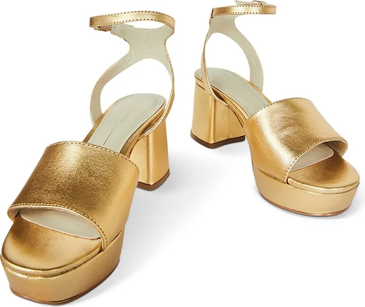 Ruby Heel-Gold
