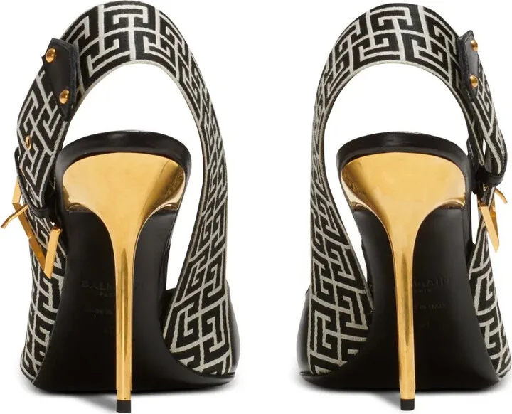 Ruby monogram slingback pumps - Image 4