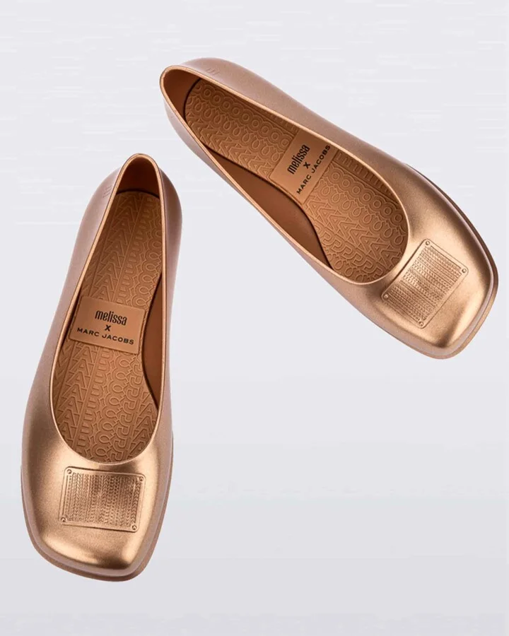 Ruby X Marc Jacobs Ballet Style Flat - Gold Beige - Image 2