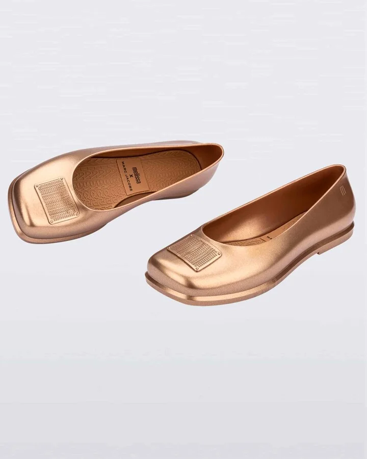 Ruby X Marc Jacobs Ballet Style Flat - Gold Beige - Image 4