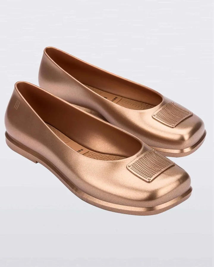 Ruby X Marc Jacobs Ballet Style Flat - Gold Beige - Image 5