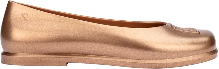 Ruby X Marc Jacobs Ballet Style Flat - Gold Beige