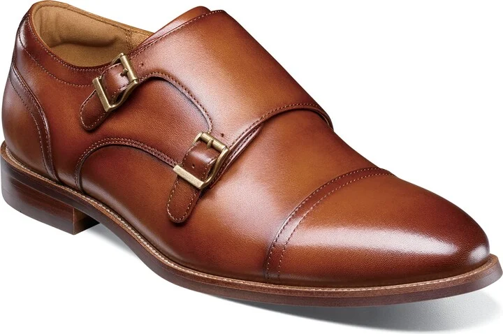 Rucci Cap Toe Double Monk Strap Shoe