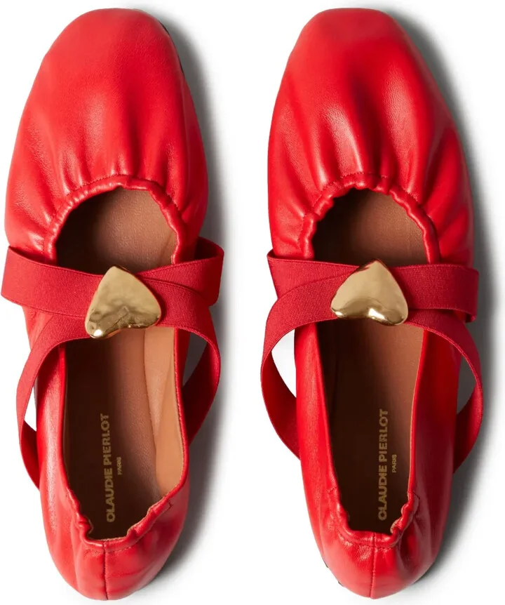 Ruched Ballerina Shoes - Image 4