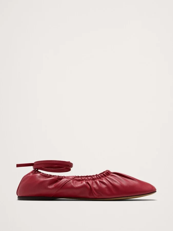 Deep Red Leather