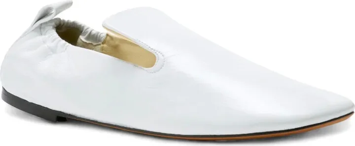 Ruched Leather Loafers - Image 2