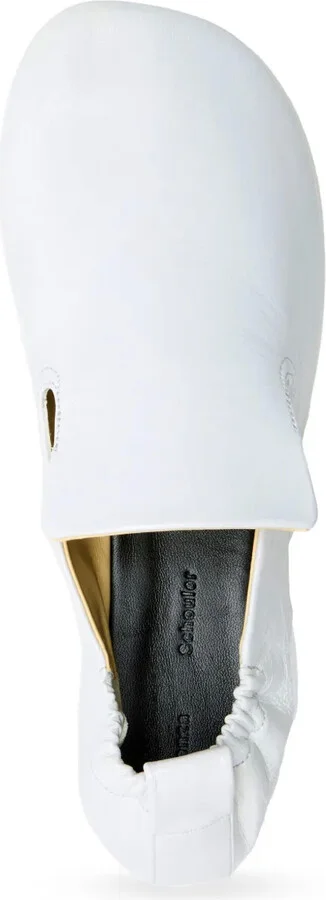 Ruched Leather Loafers - Image 4