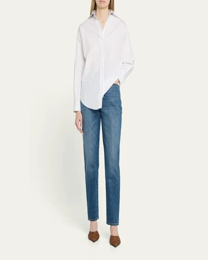Ruched Leather Mule Pumps - Image 8