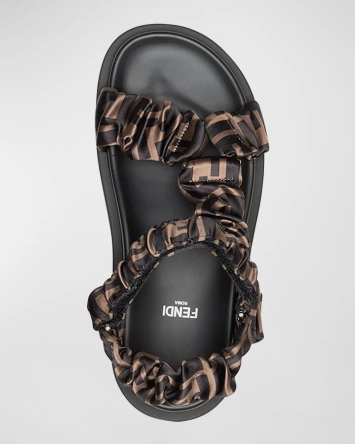 Ruched Logo Hiking Sporty Sandals - Image 2