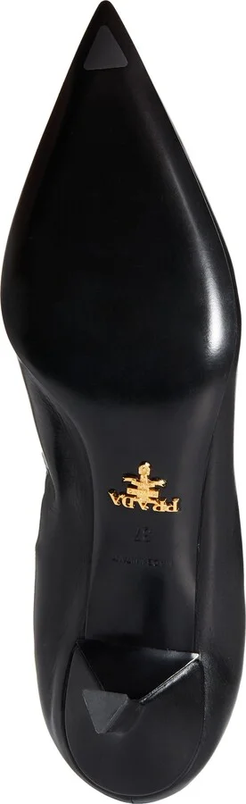 Ruched Logo Kitten Heel Pump - Image 6