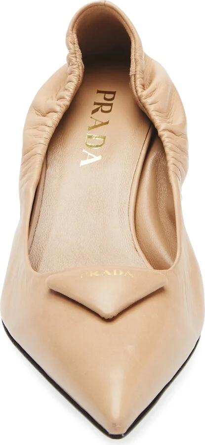 Ruched Logo Kitten Heel Pump - Image 10