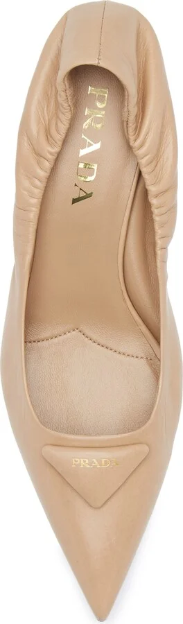 Ruched Logo Kitten Heel Pump - Image 11