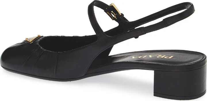 Ruched Mary Jane Slingback Pump - Image 2