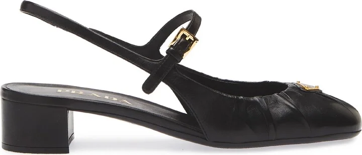 Ruched Mary Jane Slingback Pump - Image 3