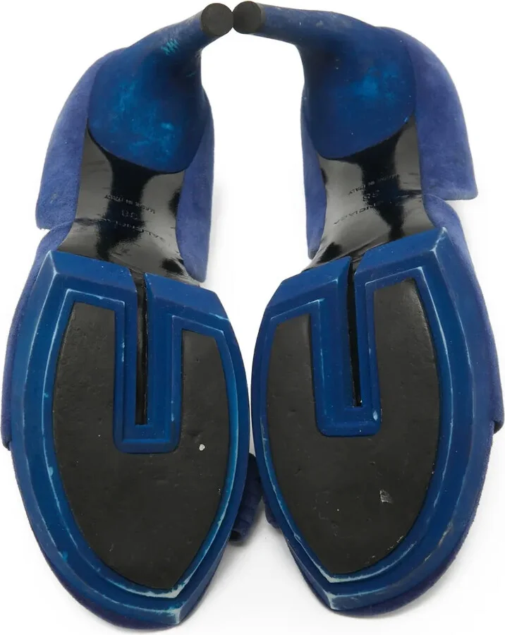 Ruched Open-Toe Pumps - Image 5