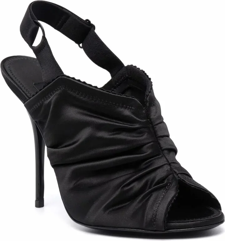 Ruched Stiletto Sandals - Image 2