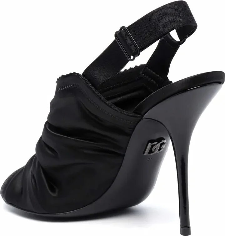 Ruched Stiletto Sandals - Image 3