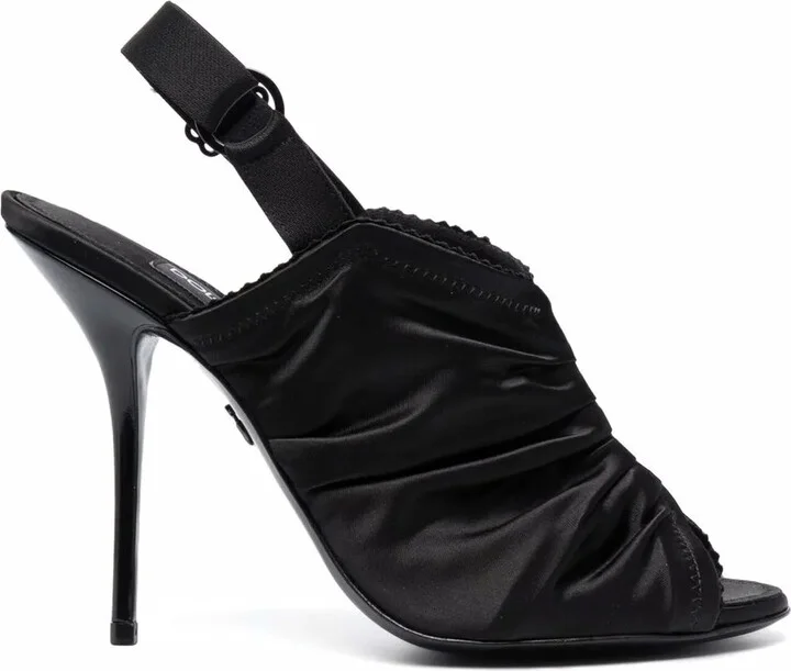 Ruched Stiletto Sandals