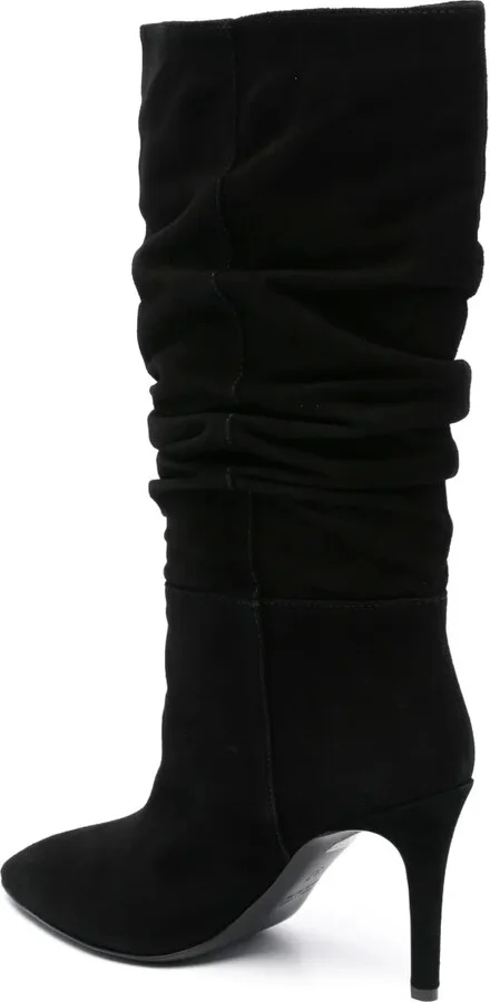 Ruched Suede Boots - Image 3