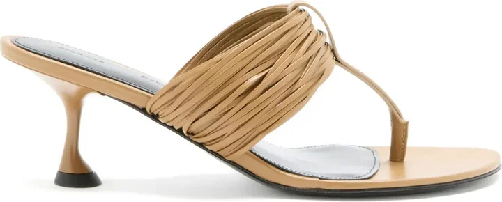 Ruched-Upper Sandals