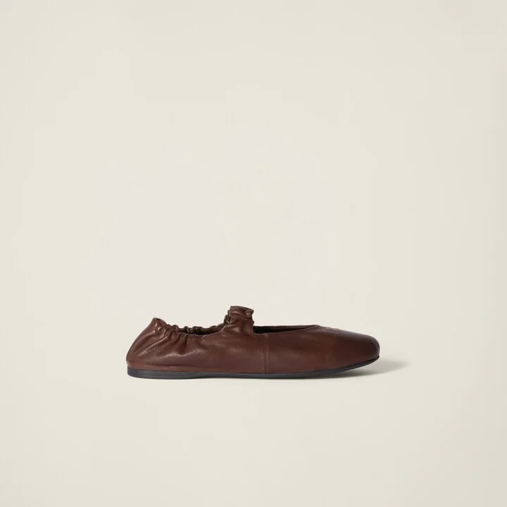 Ruches nappa leather ballerinas - Image 2