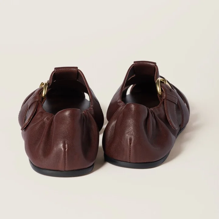Ruches nappa leather fisherman's sandals - Image 3