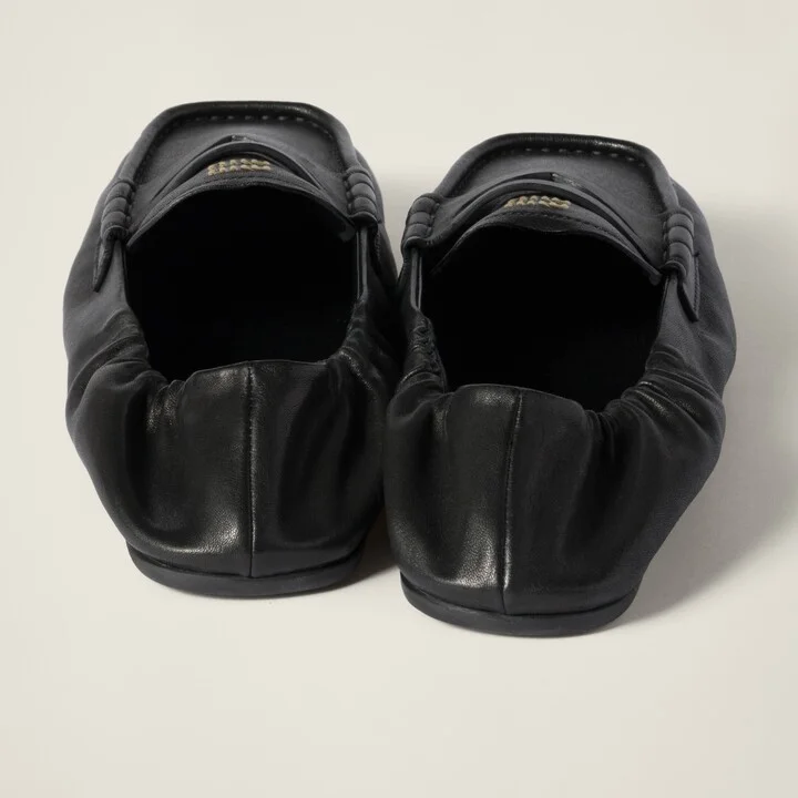 Ruches nappa leather loafers - Image 3