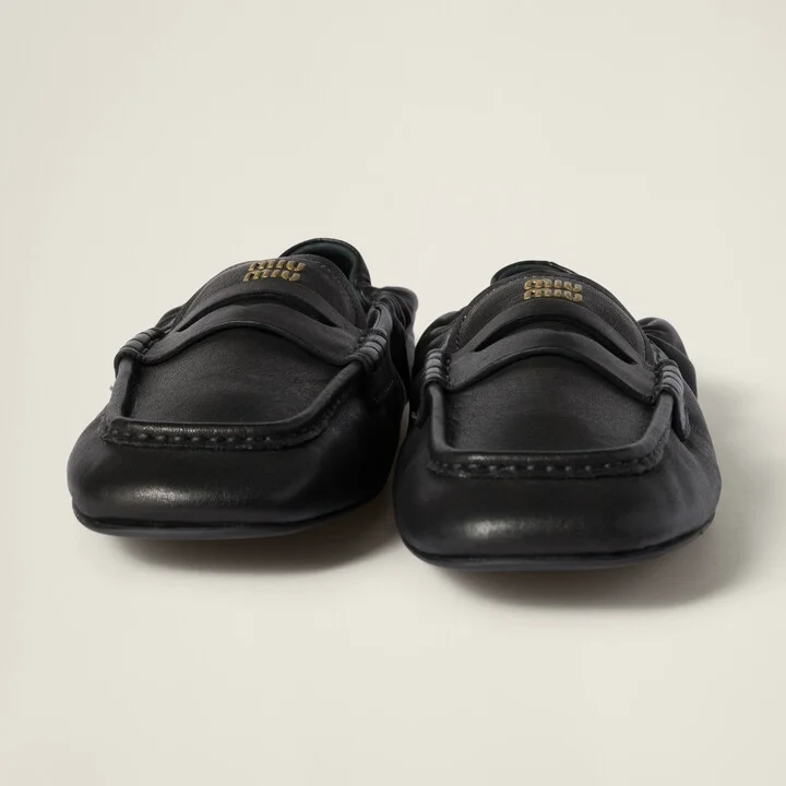 Ruches nappa leather loafers - Image 4