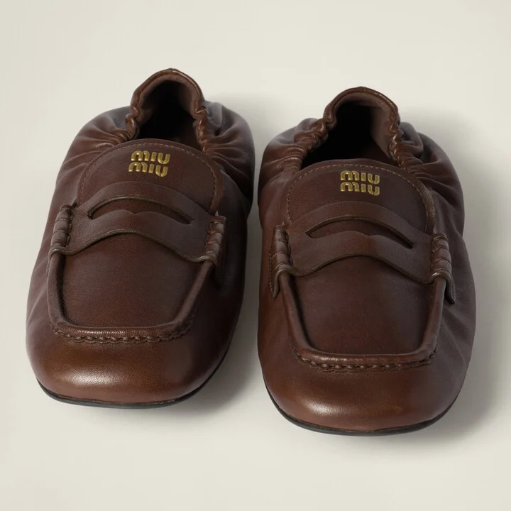 Ruches nappa leather loafers - Image 4