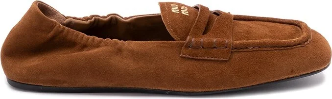 Ruches Nappa Leather Loafers