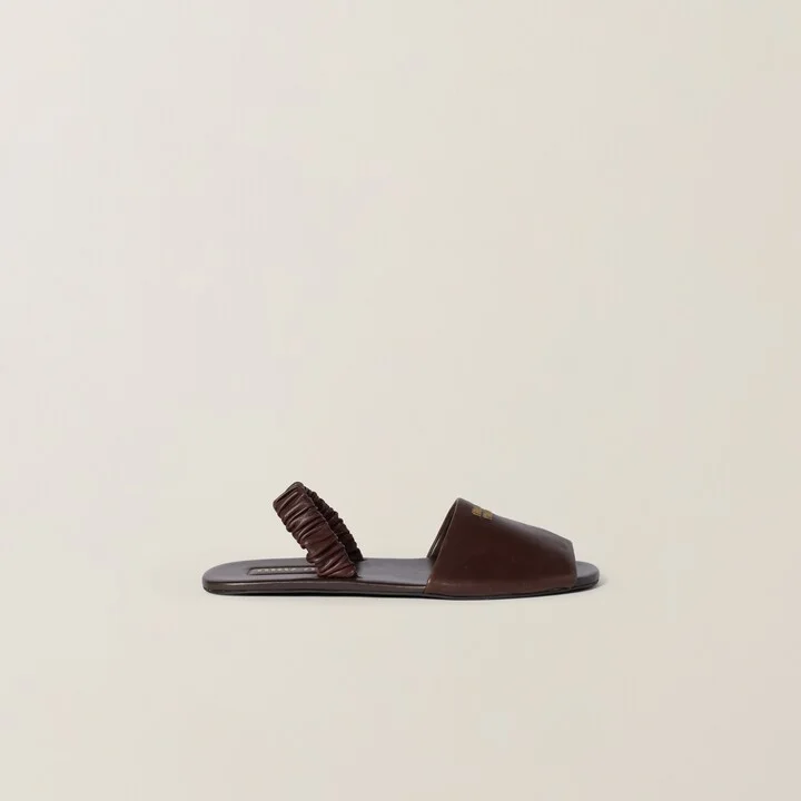 Ruches nappa leather sandals - Image 2