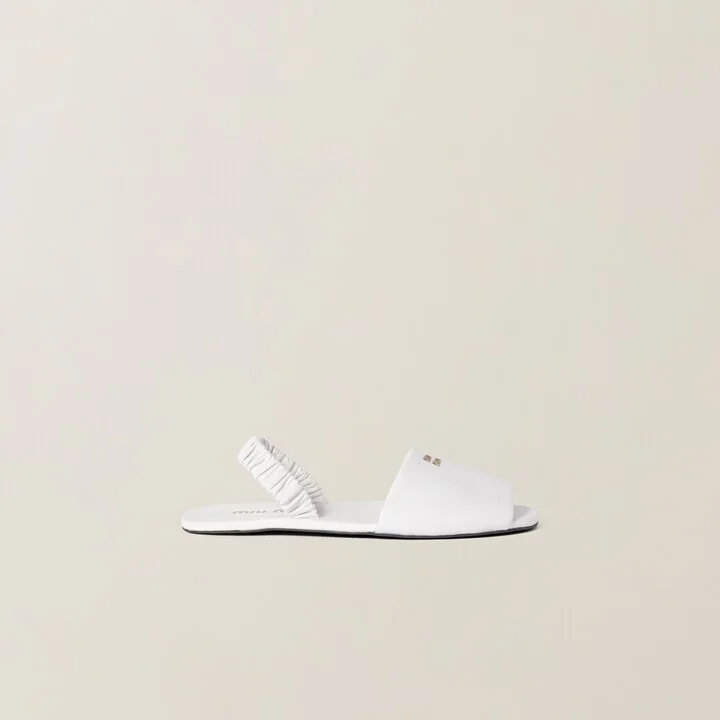 Ruches nappa leather sandals - Image 2