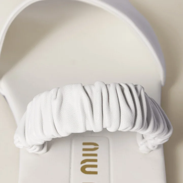 Ruches nappa leather sandals - Image 3