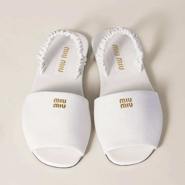 Ruches nappa leather sandals - Image 4