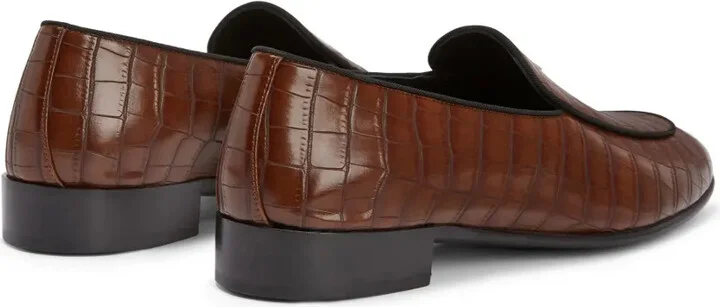 Rudolph crocodile-effect leather loafers - Image 3