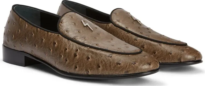 Rudolph logo-plaque leather loafers - Image 2