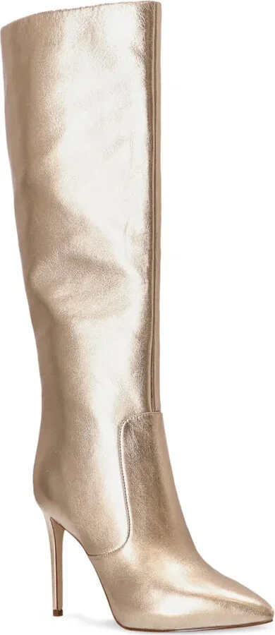Rue 100mm metallic knee-high boots - Image 2