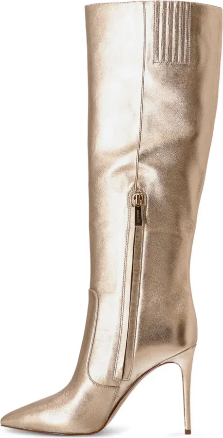 Rue 100mm metallic knee-high boots - Image 4
