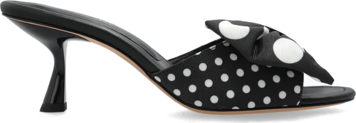 Rue Heeled Mules, , - Black