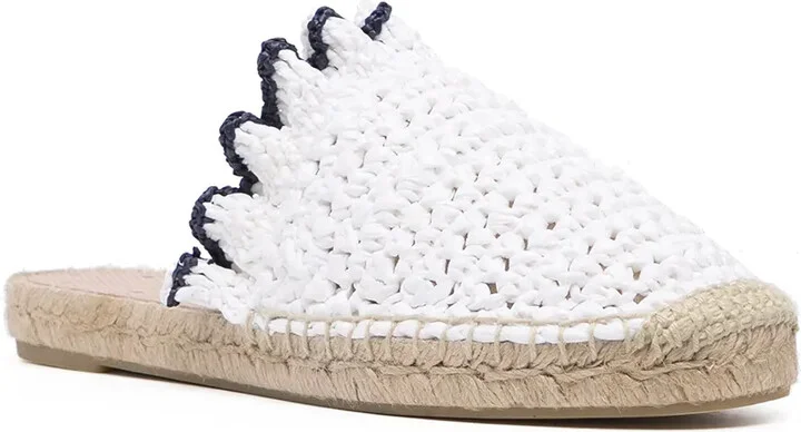 Ruffle Trim Woven Espadrilles - Image 2