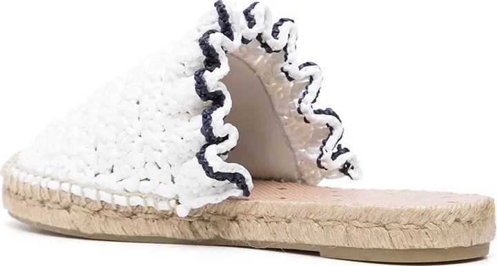 Ruffle Trim Woven Espadrilles - Image 3