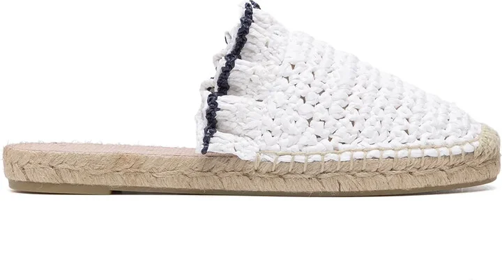 Ruffle Trim Woven Espadrilles