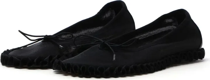 Ruffled-Detail Ballet Flats - Image 2