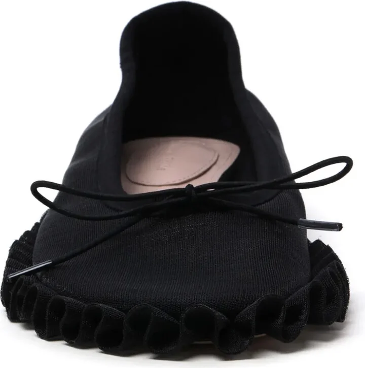 Ruffled-Detail Ballet Flats - Image 3