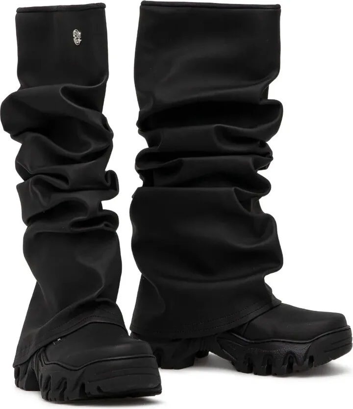 Ruffled Knee-High Boots - Image 2
