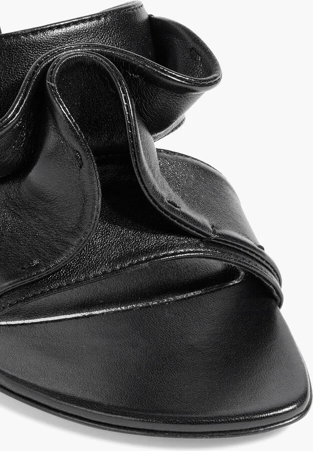 Ruffled leather mules - Image 4