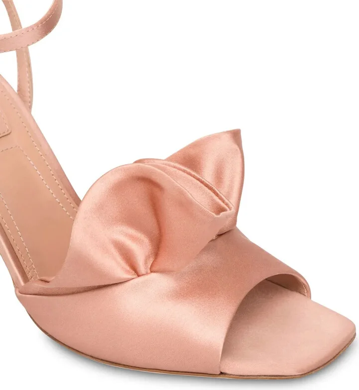 Ruffled Satin Sandals - Image 5