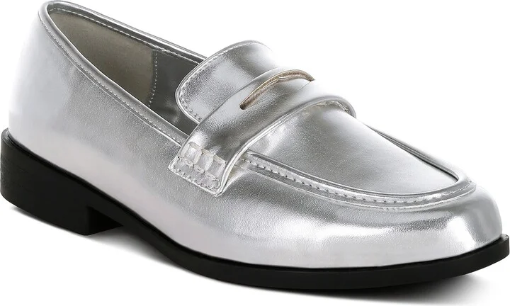 Rugle Metallic Penny Loafer