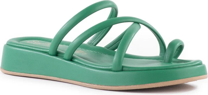 Rule the World Platform Wedge Slide Sandal