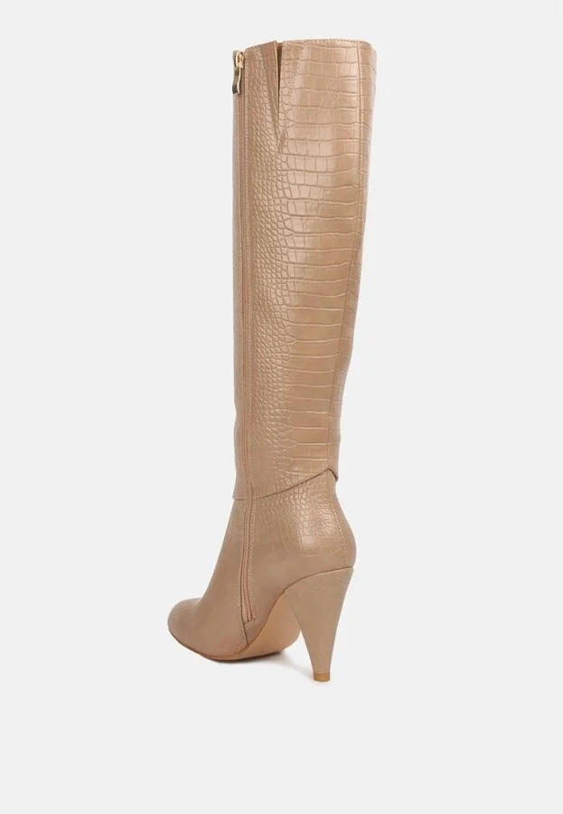 Rum Rolls Calf Croc Boots - Image 2
